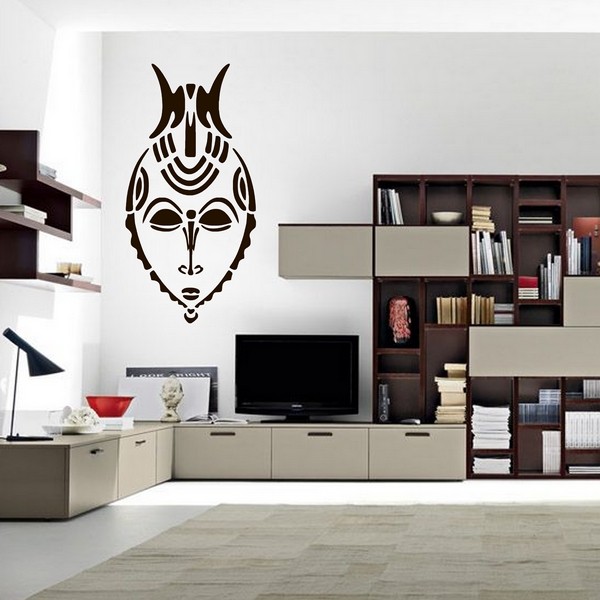 Example of wall stickers: African Mask 1